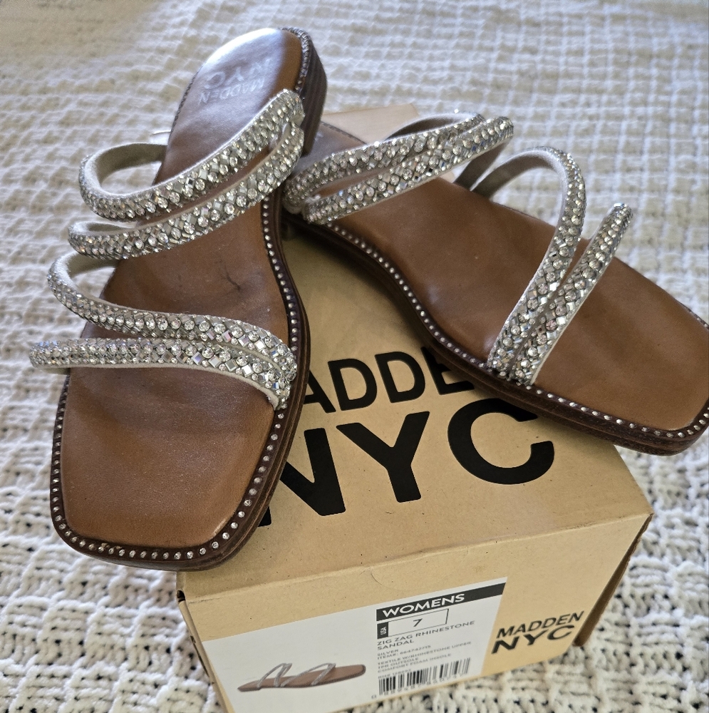 Brown and Silver Sandals with Stylish Comfort